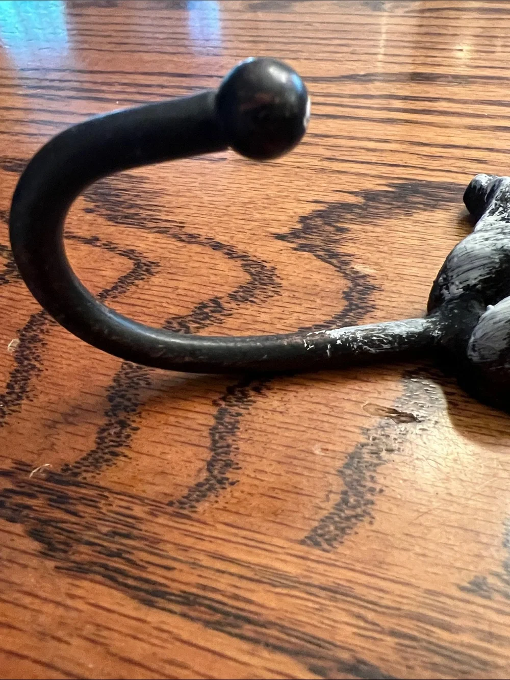 Decorative Black and White Angel Wall Hook Heavy Metal Home Decor Hanging Accent
